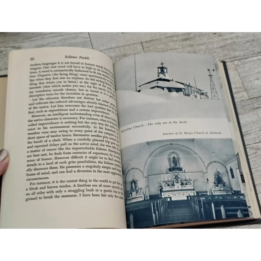 Eskimo Parish 1947 Paul‎ O'Connor HC Catholic Mission Memoir Alaska Igloo Church